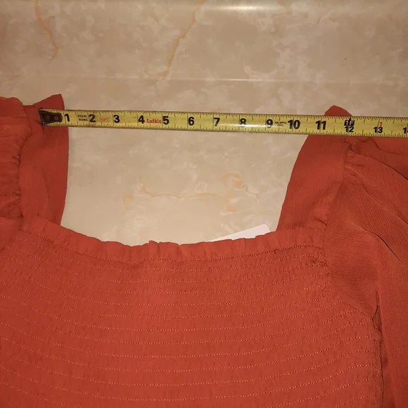 Elegant Rust Tiered Dress - Picture 9 of 15